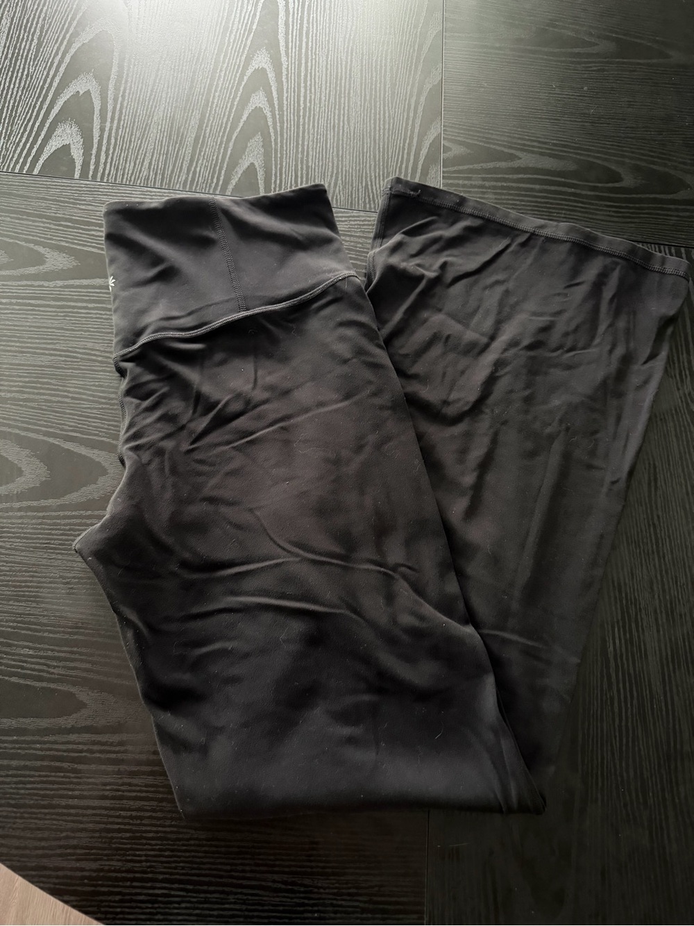 Athleta Women's Size Large Black Soft Elation High Rise Flare Pants